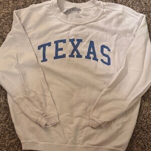 Texas White and Blue Sweatshirt
